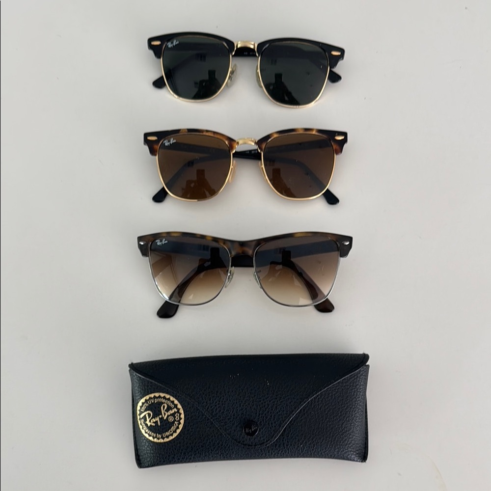 Ray-Ban Black and Brown Sunglasses Collection